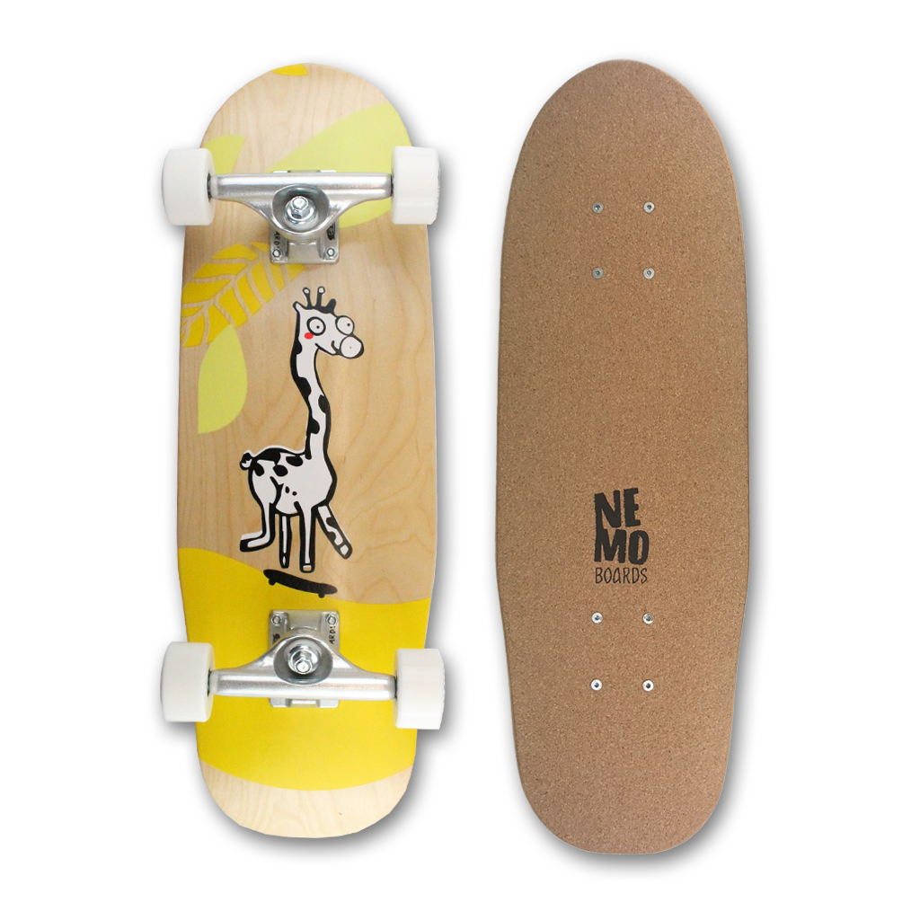 Cork Softgrip Kids Skateboard Mari Giraffe