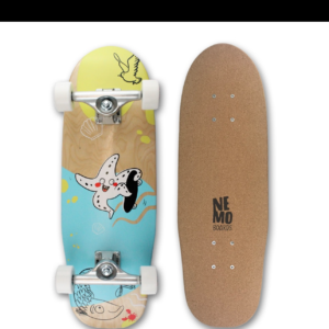 Nemo Boards Cork Softgrip Kids Skateboard Mari Oceano - 24.75"